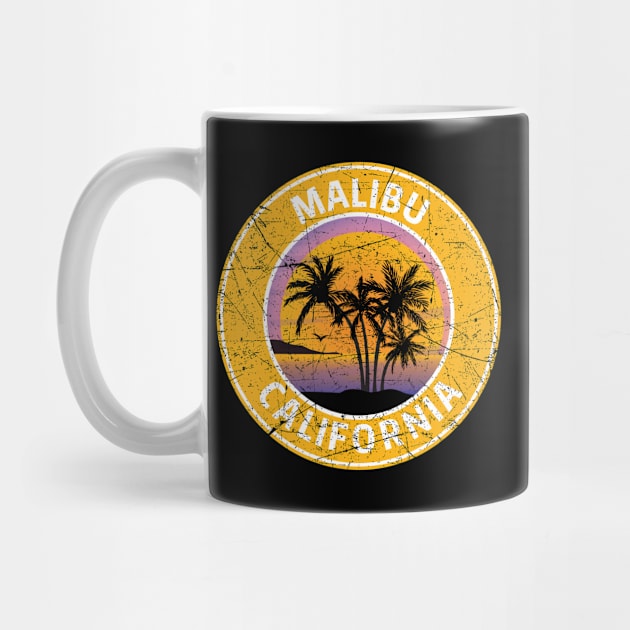 Vintage Malibu California Retro 80s Travel by kalponik